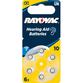 Батарейка для слуховых аппаратов VARTA RAYOVAC ACOUSTIC Type 10 бл 6