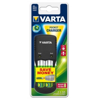Зарядное устройство VARTA Pocket Charger+4 х AA2100 mAh