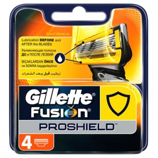 Cменные лезвия Gillette Fusion Proshield 4 шт