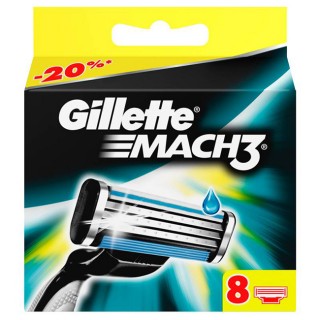 Сменные лезвия Gillette Mach3 8 шт
