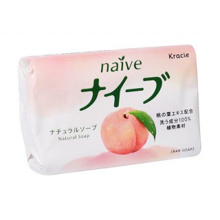 Туалетное мыло Kracie Naive с экстрактом персика 90 г x 3 шт