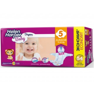 Подгузники Helen Harper Baby размер 5 Junior (11-25 кг) 54 шт.